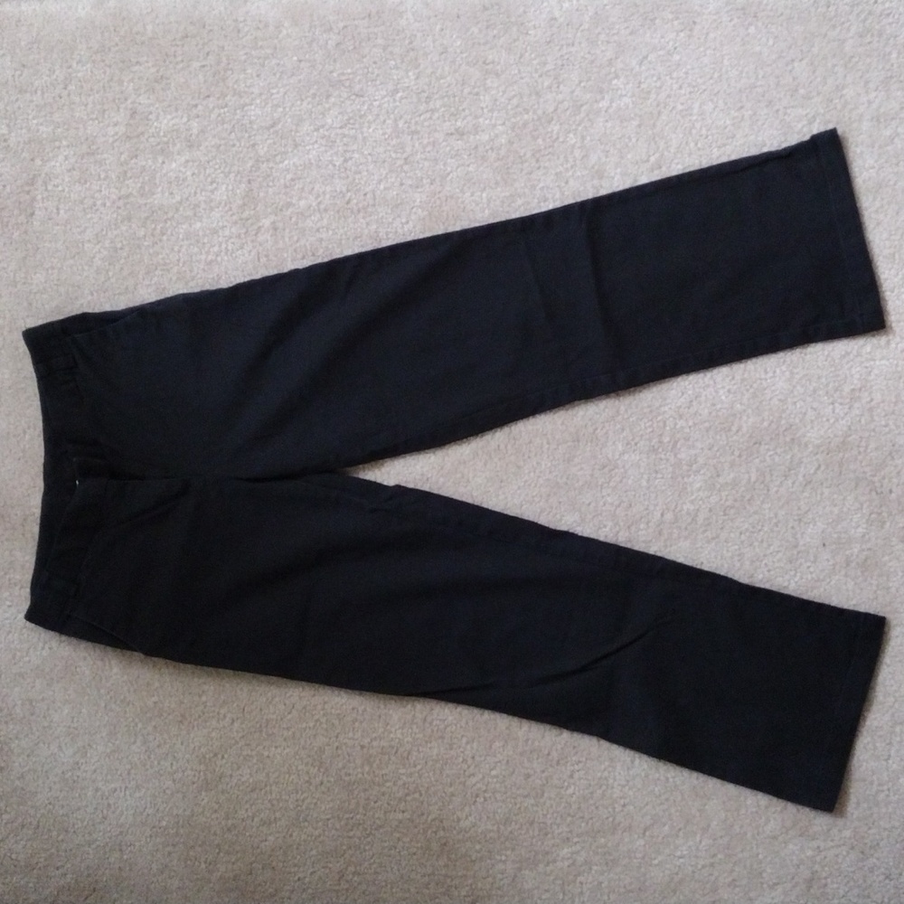 Chaps Stretch Twill Bootcut Black Uniform Pants Girls Size 14